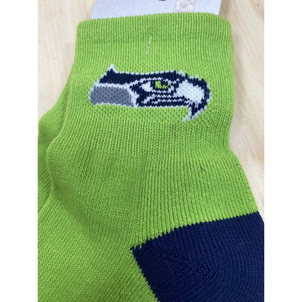 NFL‎ Football Seattle Seahawks Team Color Socks Size Large Licensed NWT